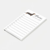 Dachshund Dog - Aangepast om lijst te doen Post-it® Notes (Schuin)