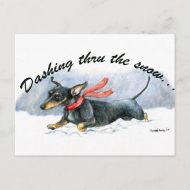 Dachshund Dog Art Briefkaart