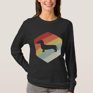 Dachshund Dog Art Retro Funny Dachshund T-shirt