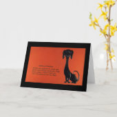 Dachshund Dog Birthday  Kaart (Gele Bloem)