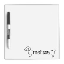 Dachshund Dog Border | Sjabloon voor aangepaste na