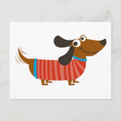 Dachshund Dog Briefkaart (Voorkant)