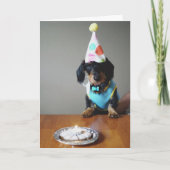 Dachshund Dog Carte d'anniversaire (Devant)