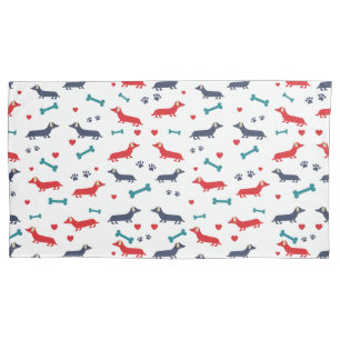 Dachshund Dog Colorful Doxies en Paws Kussensloop