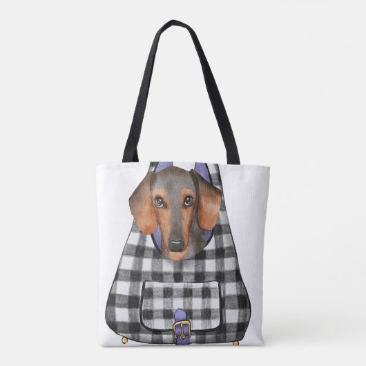 Dachshund Dog dans un sac (Dos)
