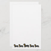 Dachshund Dog Design Briefpapier (Voorkant / Achterkant)