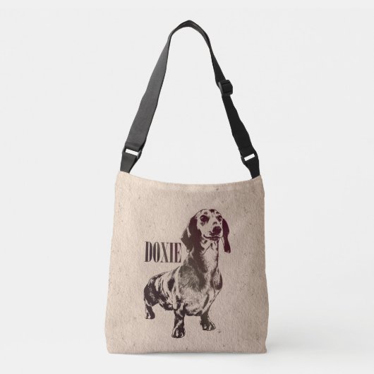 Dachshund dog - Doxie Crossbody Tas (Voorkant)