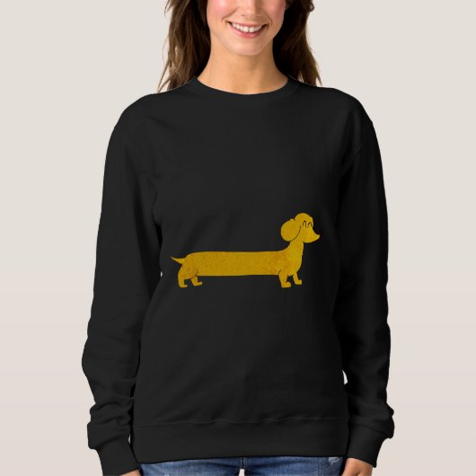 Dachshund Dog Fun Colorful Pattern Trui (Voorkant)