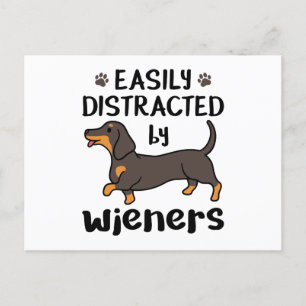 Dachshund Dog, gemakkelijk verstoord door Wenen Briefkaart