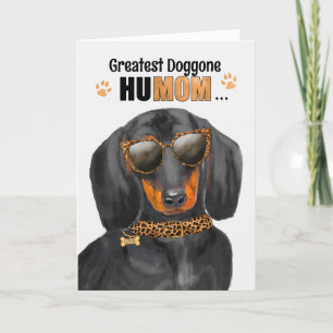 Dachshund Dog Greatest HuMOM Moederdag Feestdagen Kaart