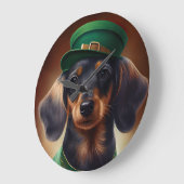 Dachshund Dog in St. Patrick's Day Dress Grote Klok (Hoek)