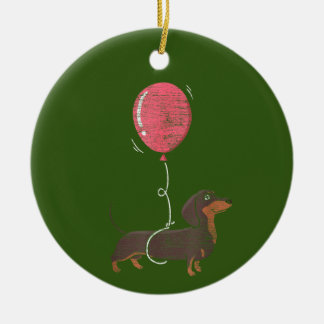 Dachshund Dog Keramisch Ornament