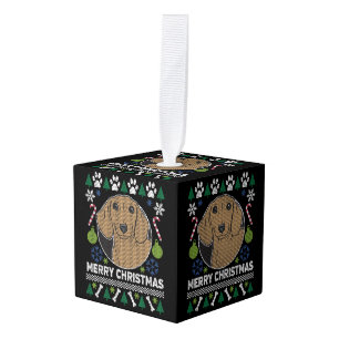 Dachshund Dog lelijke kerstkeuken Ornament