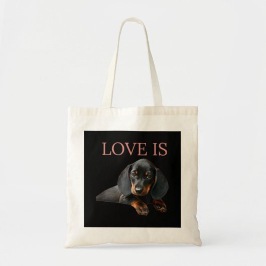 Dachshund Dog mam Pap Mannen Vrouwen Kind Gift Dox Tote Bag (Voorkant)