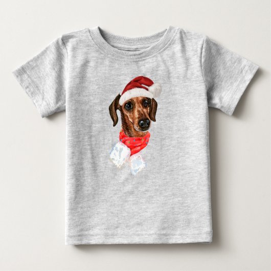 Dachshund Dog met kerstkerstkerstkerstkerstkerstke (Voorkant)
