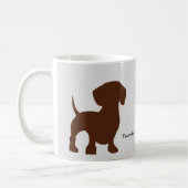 Dachshund Dog Mok (Links)