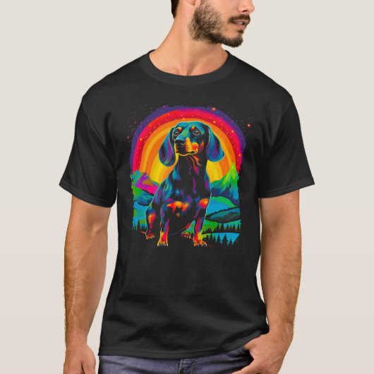 Dachshund Dog Nature T-shirt (Voorkant)