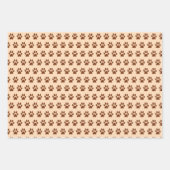 Dachshund Dog Paws Wrapping Paper Set van 3 (Voorkant 2)