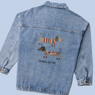 Dachshund Dog Persoonlijk Denim Jacket