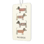 Dachshund Dog Persoonlijk Luchtverfrisser (Links)