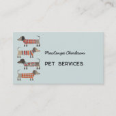 Dachshund Dog Pet Services QR-code Visitekaartje (Voorkant)