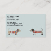 Dachshund Dog Pet Services Visitekaartje (Achterkant)