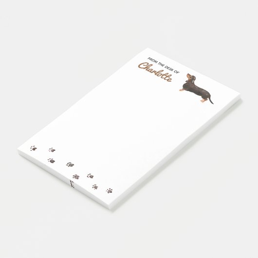 Dachshund Dog Post-It Notes (Schuin)