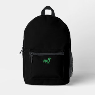 Dachshund Dog Shamrock St. Patrick's Day Saint Pad Bedrukte Rugzak