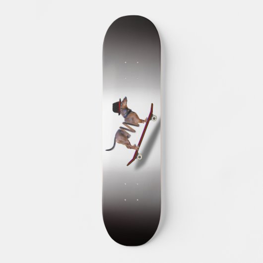 Dachshund Dog Skateboarder Skateboard (Voorkant)