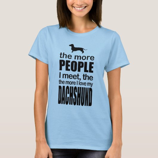 DACHSHUND DOG T-SHIRT (Voorkant)