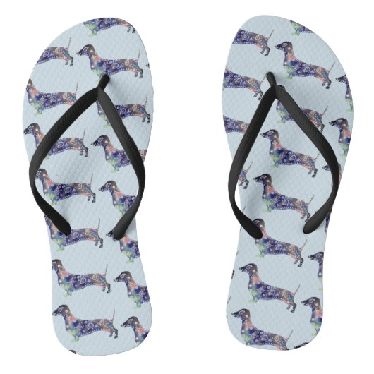 Dachshund Dog Teenslippers (Voetbed)