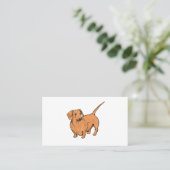 Dachshund Dog Visitekaartjes (Staand voorkant)