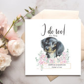 Dachshund Dog Wedding Cocktail Napkins Servet