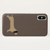 Dachshund Doggie iPhone/iPad case (Achterkant (horizontaal))