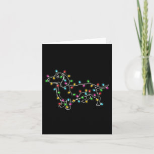 Dachshund Dogs Tree-kerstcadeautjes voor Pet D Kaart