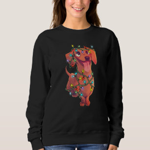 Dachshund Dogs Tree-kerstlampjes voor gezelschapsd Trui