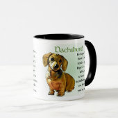 Dachshund Dons, Dachshund Beverage Mugs (Devant droit)