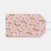 Dachshund & Donuts Party Cadeau Labels Cadeaulabel (Voorkant (Horizontaal))
