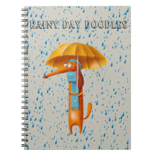 Dachshund Doodle Kladblok Wiener Dog Journaalboek Notitieboek