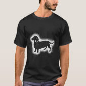 Dachshund door subgirl Mijn handgeschreven kleine T-shirt (Voorkant)