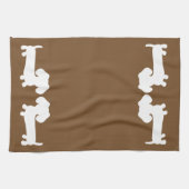 Dachshund Doxie Cuisine Rouge Serviettes Brown (Horizontal)