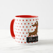 Dachshund (Doxie) Love Mug (Devant gauche)