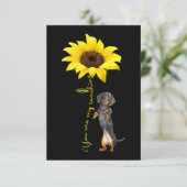 Dachshund Doxie Wiener Dotson Mama Gift Bedankkaart (Staand voorkant)