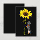 Dachshund Doxie Wiener Dotson Mama Gift Bedankkaart (Voorkant / Achterkant)