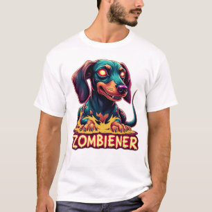 Dachshund Doxie Wiener Worst Zombie Hond Halloween T-shirt