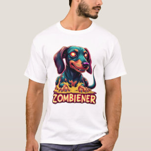 Dachshund Doxie Wiener Worst Zombie Hond Halloween T-shirt