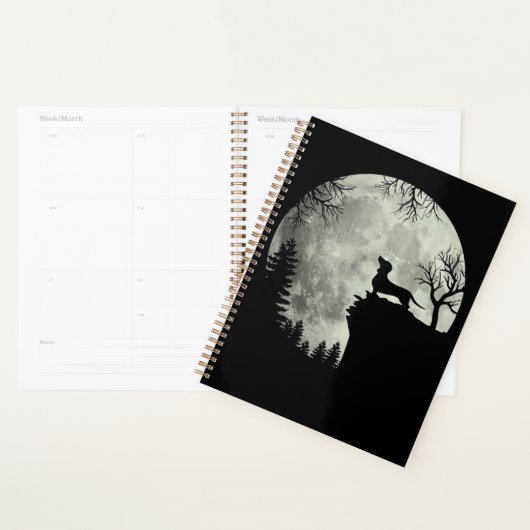 Dachshund en Moon Halloween Planner (Display)