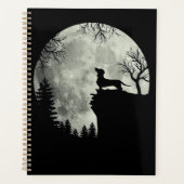 Dachshund en Moon Halloween Planner (Voorkant)