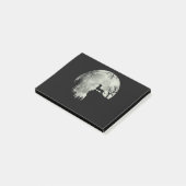 Dachshund en Moon Halloween Post-it® Notes (Schuin)