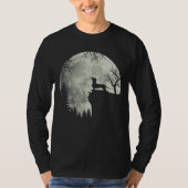 Dachshund en Moon Halloween T-shirt (Voorkant)